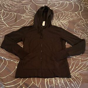 Lucy Lightweight Black Hoodie Sweatshirt